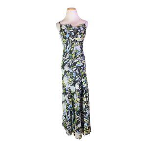 Abercrombie & Fitch Size S Floral Cowl Neck Maxi Dress Spaghetti Straps